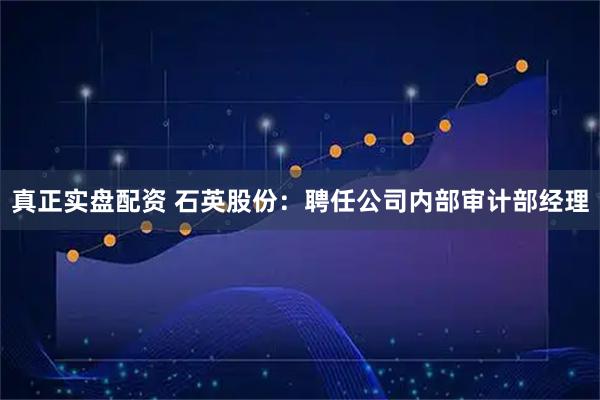 真正实盘配资 石英股份：聘任公司内部审计部经理